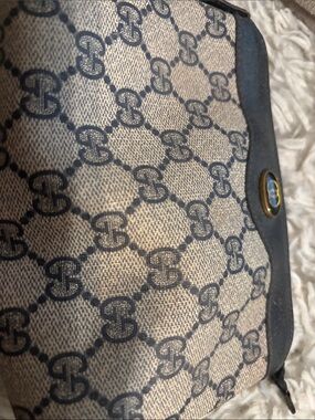 Gucci Beige and Black Mini Bag with GG Monogram